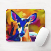 Pop Art Colorful and Sweet Deer Mousepad (Mit Mouse)
