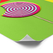 Pop Art Colorful Candy Poster (Ecke)