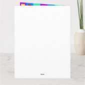 Pop Art Colorful Herzdesign Karte (Rückseite)