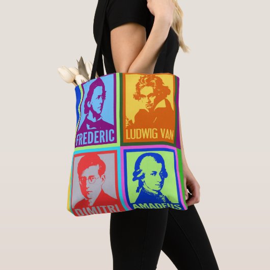 Pop Art Colorful Komponisten Tasche (Von Nahem)