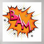 Pop Art Comic Bam! Poster (Vorne)