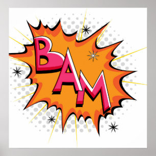Pop Art Comic Bam! Poster