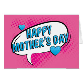 Pop Art Comic Blase Muttertag