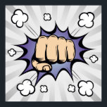 Pop Art Comic Blasen Design. Vintage Darstellung Poster<br><div class="desc">Pop Art Comic Blasen Design. Vintage Darstellung. Vintager Pop Art Punching Fist. Art,  Boxen,  Faust,  Hit,  Impact,  Pop,  Protest,  Punch,  Action,  aggressiv,  Zorn,  zornig,  blau,  burst,  Business,  Cartoon,  kaukasisch,  zusammengehalten,  Konzept,  Konflikt,  Retro,  Illustration, </div>