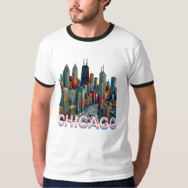 Pop Art Comic Book Art Chicago T-Shirt