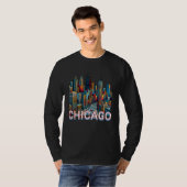 Pop Art Comic Book Art Chicago T-Shirt (Vorne ganz)