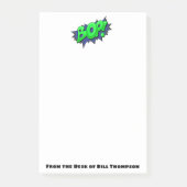 Pop Art Comic Bop! Kundenspezifische Super Hero Ge Post-it Klebezettel (Vorderseite)
