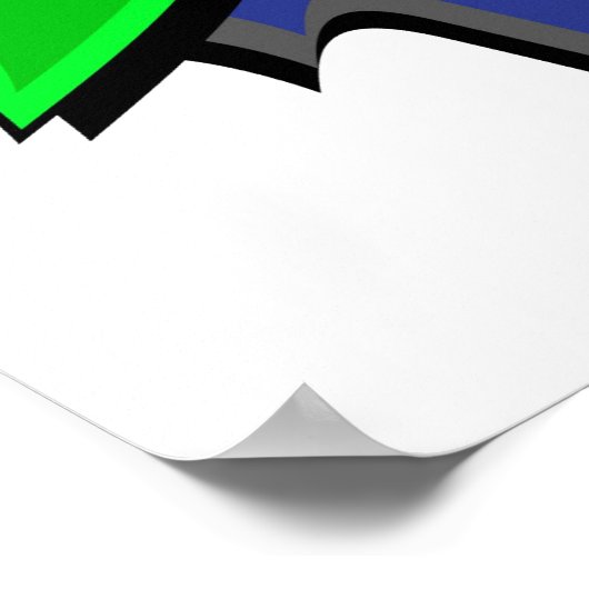 Pop Art Comic Bop! Poster (Ecke)