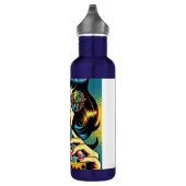 Pop Art Comic Buch Hübsche Frauen trinken Boba Edelstahlflasche (Rechts)