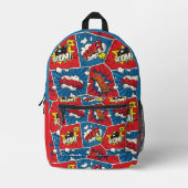 Pop Art Comic Buchdruckpaket Bedruckter Rucksack (Vorderseite)