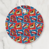 Pop Art Comic Buchführungen Geschenkanhänger (Rückseite)