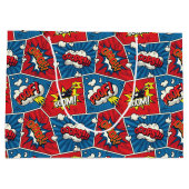 Pop Art Comic Buchführungen Große Geschenktüte (Rückseite)