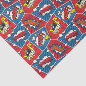 Pop Art Comic Buchführungen Seidenpapier (Detail)