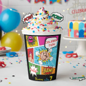 Pop Art Comic Geburtstag Pappbecher
