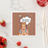 Pop-Art-Comic-Geburtstagsfeier Serviette (Beispiel)