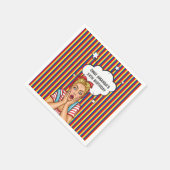 Pop-Art-Comic-Geburtstagsfeier Serviette (Ecke)