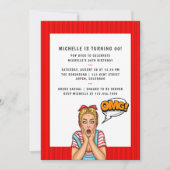 Pop Art Comic Geburtstagsparty Einladung (Vorderseite)