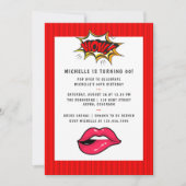 Pop Art Comic Geburtstagsparty Einladung (Vorderseite)