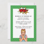 Pop Art Comic Geburtstagsparty Einladung (Vorderseite)