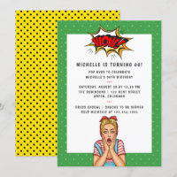 Pop Art Comic Geburtstagsparty Einladung