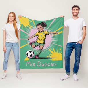 Pop Art Comic Girls Schule Fleecedecke