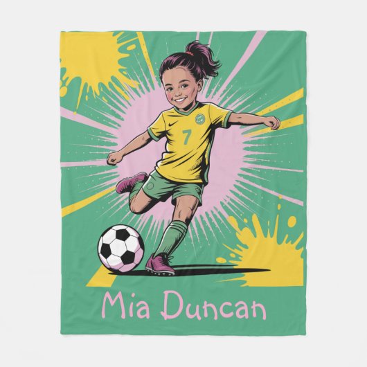 Pop Art Comic Girls Schule Fleecedecke (Vorderseite)