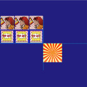 Pop Art Comic Giro del Malcantone Stoff (Kachel)