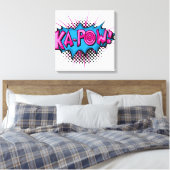 Pop Art Comic Ka-Pow! Leinwanddruck (Insitu (Schlafzimmer))