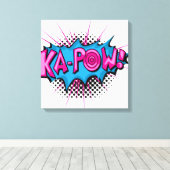 Pop Art Comic Ka-Pow! Leinwanddruck (Insitu (Holzboden))
