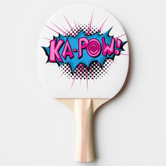 Pop Art Comic Ka-Pow! Tischtennis Schläger (Vorderseite)