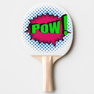 Pop Art Comic Pow! Tischtennis Schläger