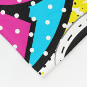 Pop Art Comic: Retro Nahtloses Muster Fleecedecke (Ecke)