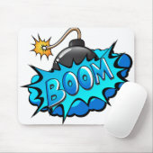 Pop-Art-Comic-Stil-Bombe Boom! Mousepad (Mit Mouse)