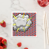 Pop-Art-Comic-Stil-Explosion Serviette (Beispiel)