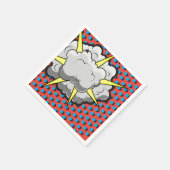 Pop-Art-Comic-Stil-Explosion Serviette (Ecke)