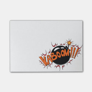 Pop-Art-Comic-Stil KaBoom! Post-it Klebezettel