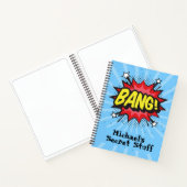 Pop Art Comic Stil personalisiert Notebook Notizblock (Innenseite)