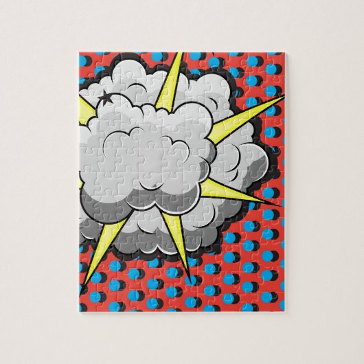 Pop-Art-Comic-Style-Explosion Puzzle (Vertikal)
