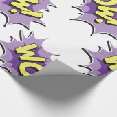 Pop-Art-Comic-Style Wow Geschenkpapier (Ecke)