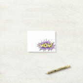 Pop Art Comic Style Wow Post-it Klebezettel (Auf Schreibtisch)