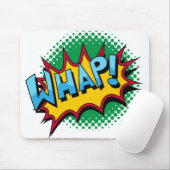 Pop Art Comic Style Wumm! Mousepad (Mit Mouse)