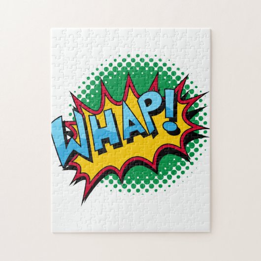 Pop Art Comic Style Wumm! Puzzle (Vertikal)