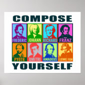 Pop Art Composer | Selbstkomposition Poster (Vorne)