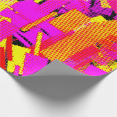 Pop Art Confetti Geschenkpapier (Ecke)