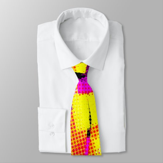 Pop Art Confetti Krawatte (Gebunden)
