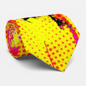 Pop Art Confetti Krawatte (Gerollt)