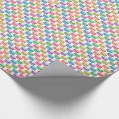 Pop Art Cookies Farbige Macarons Geschenkpapier (Ecke)