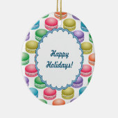 Pop Art Cookies Farbige Macarons Keramikornament (Rechts)