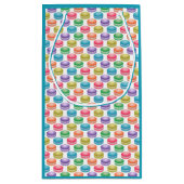 Pop Art Cookies Farbige Macarons Kleine Geschenktüte (Rückseite)