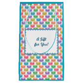 Pop Art Cookies Farbige Macarons Kleine Geschenktüte (Vorderseite)